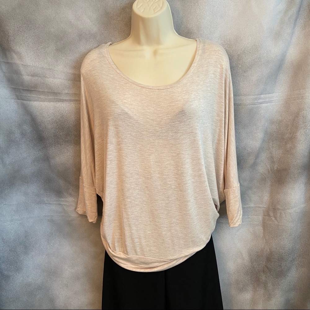 Long sleeve slouchy tee by Zenana